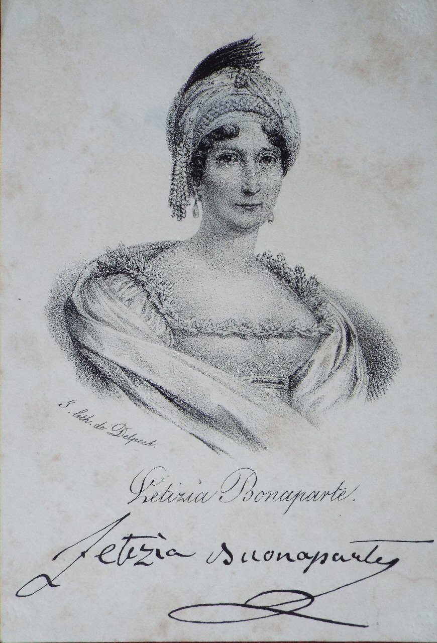 Lithograph - Letizia Bonaparte. - 